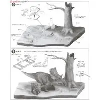 1/35 SCALE CHASMOSAURUS DIORAMA SET Model Kit