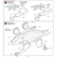 1/35 SCALE TRICERATOPS DIORAMA SET Model Kit