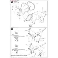 1/35 SCALE TRICERATOPS DIORAMA SET Model Kit