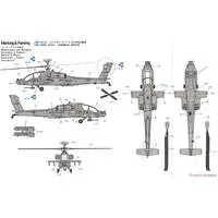1/72 Scale Model Kit - Attack helicopter / AH-64 Apache