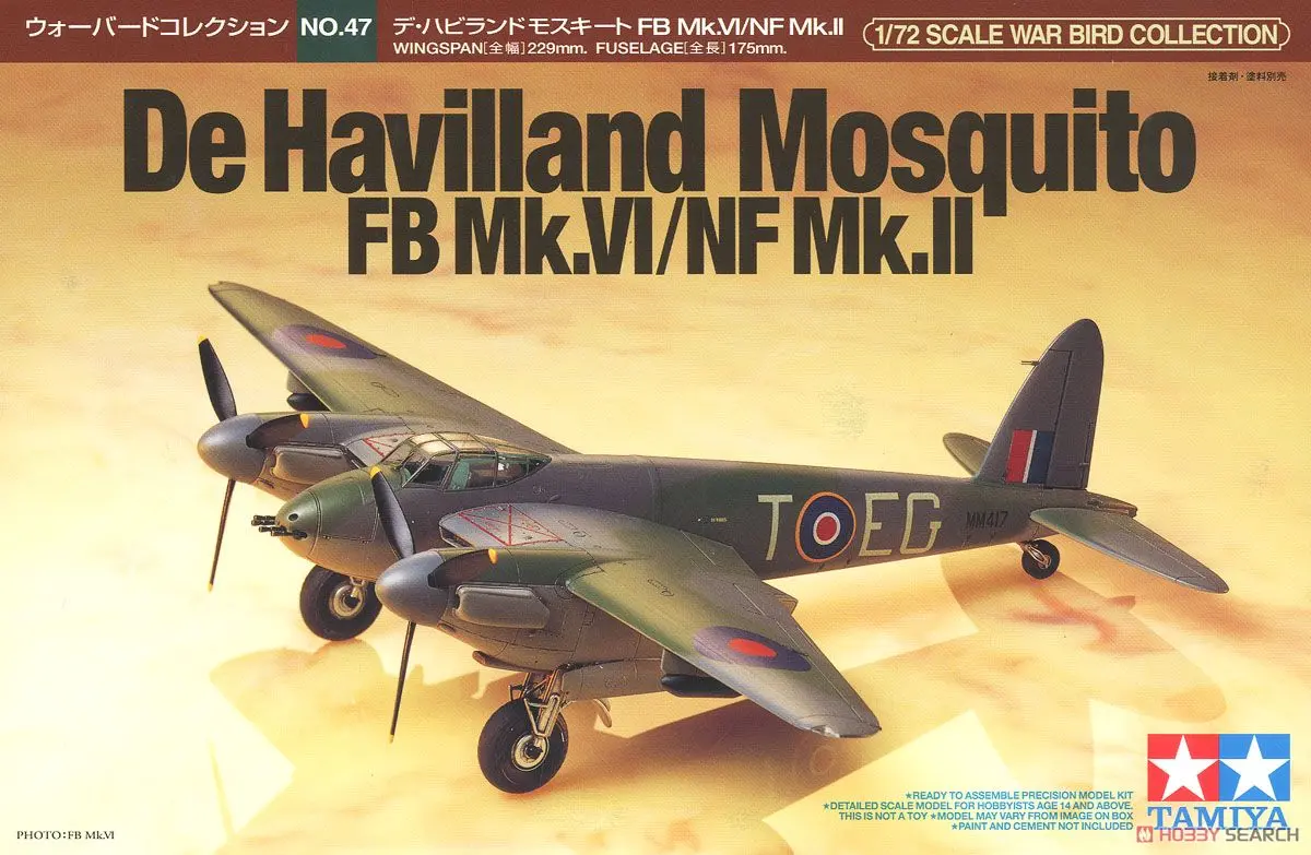 1/72 Scale Model Kit - WAR BIRD COLLECTION / de Havilland Mosquito