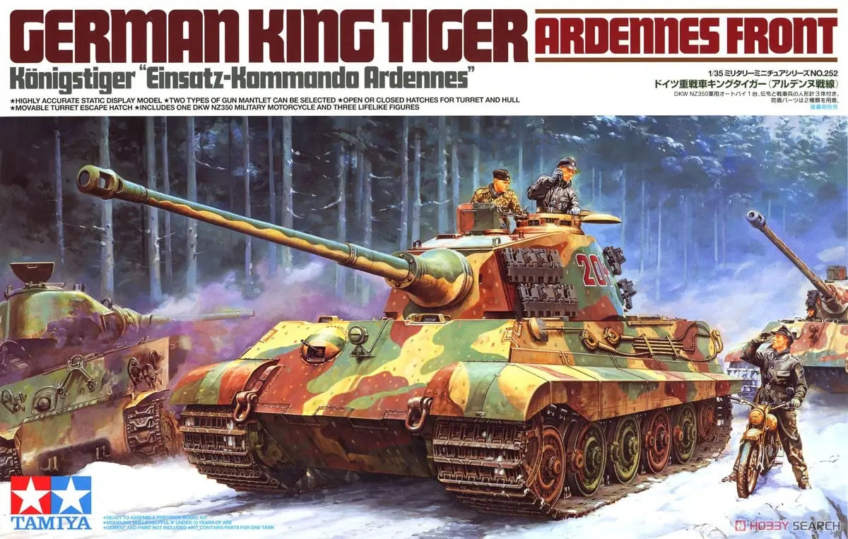 1/35 SCALE GERMAN KING TIGER (ARDENNES FRONT) Model Kit