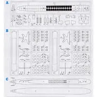 1/350 Scale Model Kit - Nuclear submarine