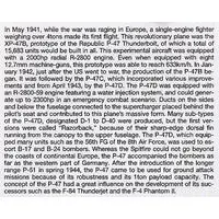 1/72 Scale Model Kit - WAR BIRD COLLECTION / P-47 Thunderbolt