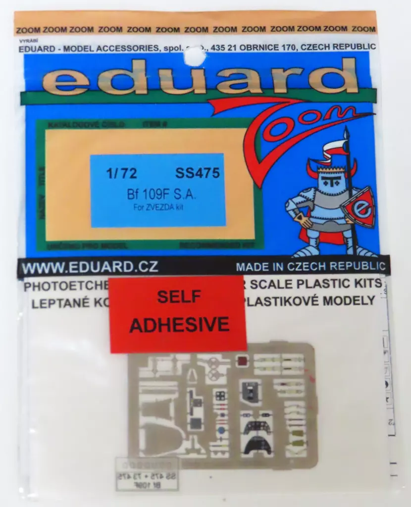 1/72 Scale Model Kit - Etching parts / Messerschmitt Bf 109