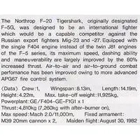 1/72 Scale Model Kit - Fighter aircraft model kits / F-20 Tigershark
