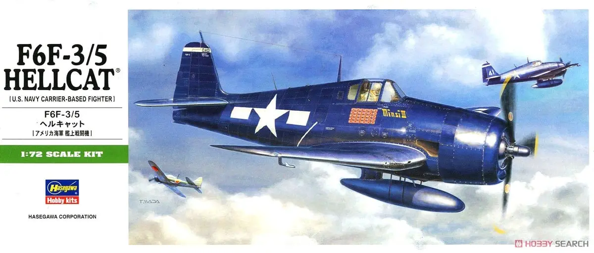 1/72 Scale Model Kit - Fighter aircraft model kits / Grumman F6F Hellcat