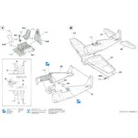 1/72 Scale Model Kit - Fighter aircraft model kits / Grumman F6F Hellcat