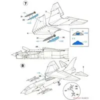 1/72 Scale Model Kit - Fighter aircraft model kits / F-8E Crusader