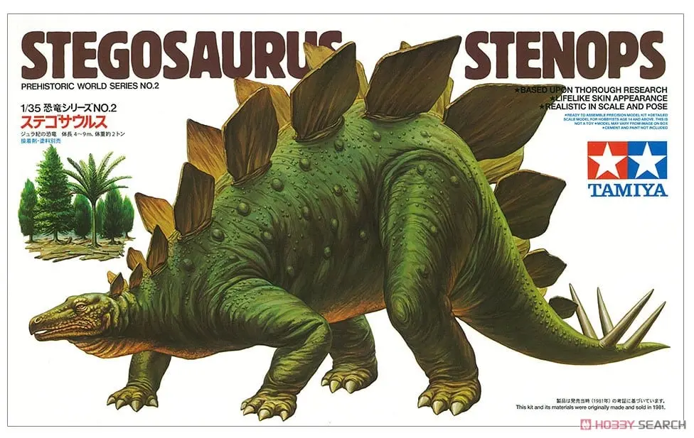 1/35 SCALE Stegosaurus Stenops Model Kit