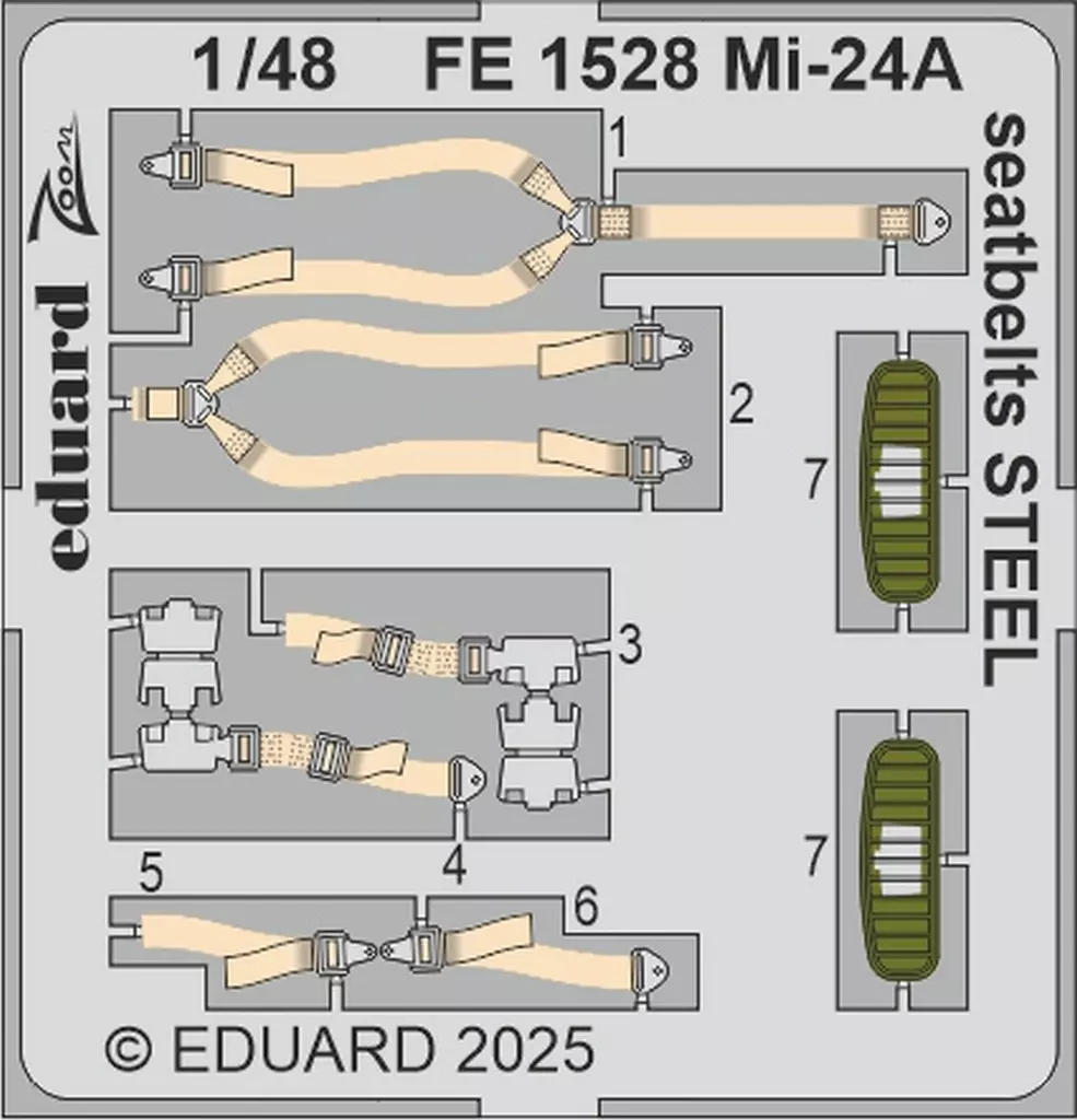 1/48 Scale Model Kit - Etching parts / Mil Mi-24