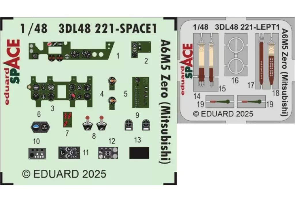 1/48 Scale Model Kit - Grade Up Parts / Mitsubishi A6M5 Zero Fighter Type 52