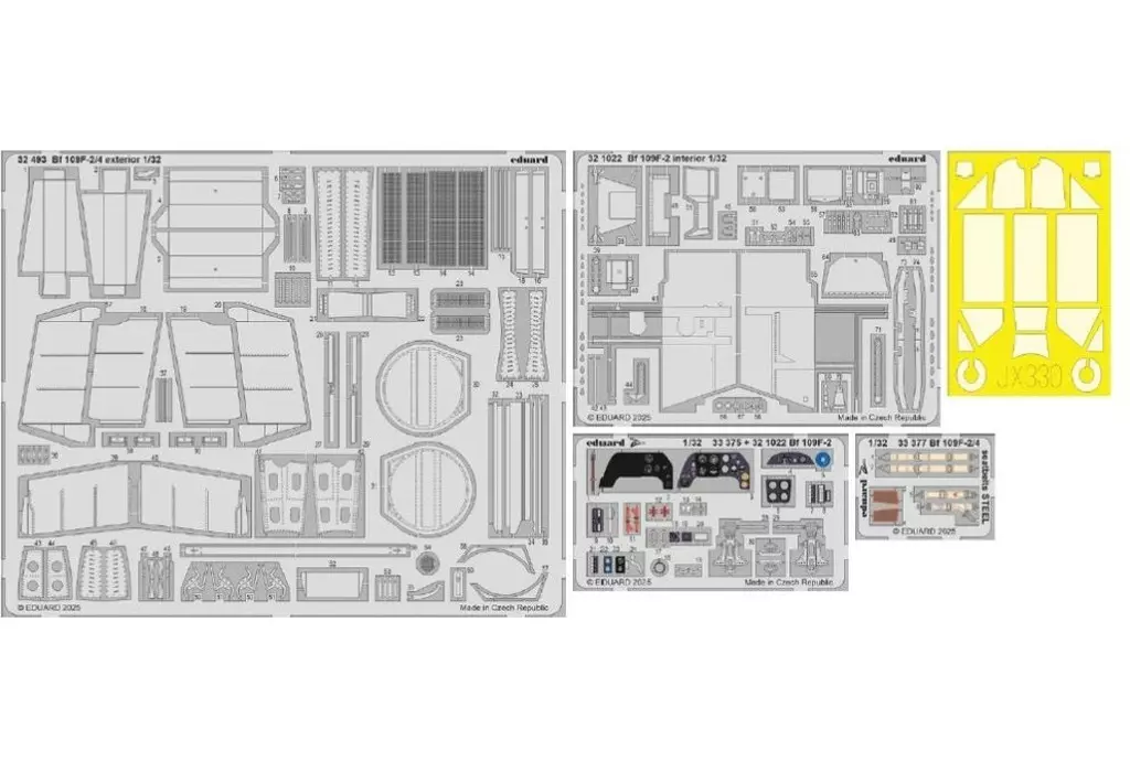1/32 Scale Model Kit - Grade Up Parts / Messerschmitt Bf 109