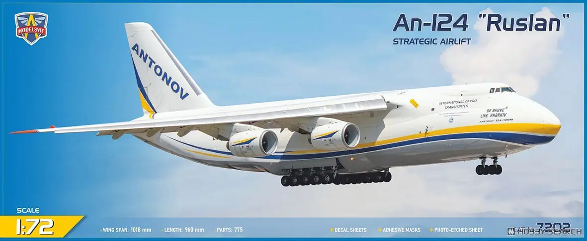 1/72 Scale Model Kit - Military transport aircraft / Antonov An-124 Ruslan