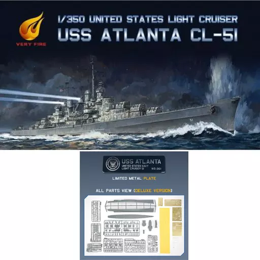 1/350 Scale Model Kit - Light cruiser / USS Atlanta