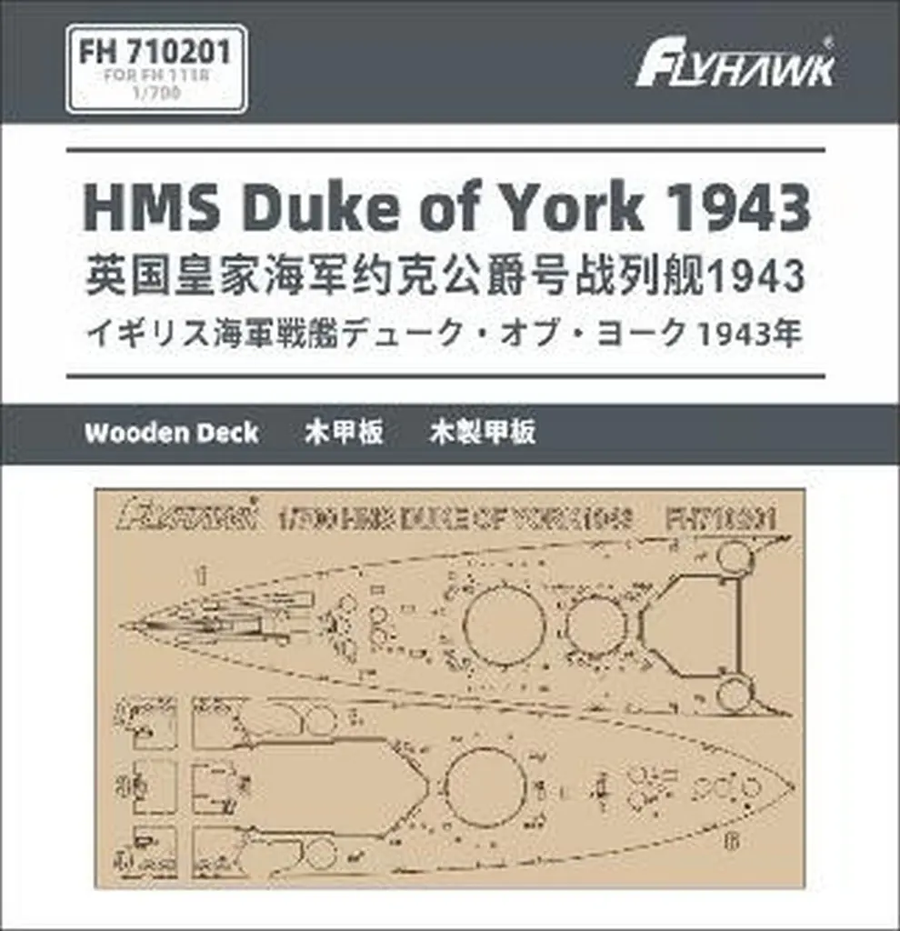 1/700 Scale Model Kit - Grade Up Parts / HMS Duke of York