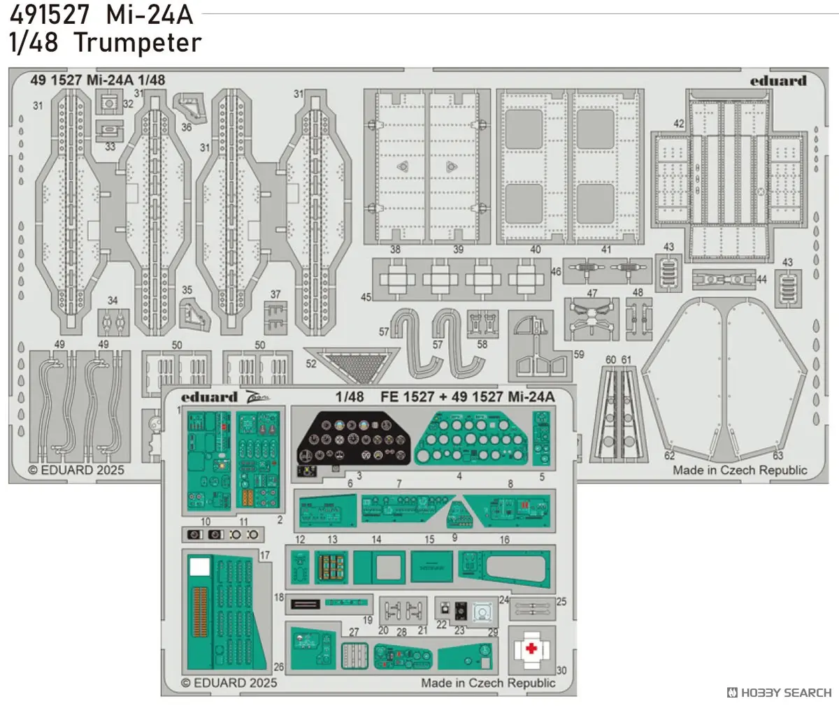 1/48 Scale Model Kit - Etching parts / Mil Mi-24
