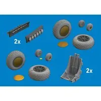 1/48 Scale Model Kit - Detail-Up Parts / Curtiss P-40 Warhawk