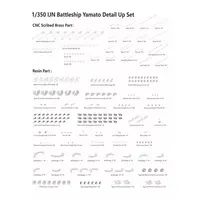 1/350 Scale Model Kit - Warship plastic model kit / Japanese Battleship Yamato