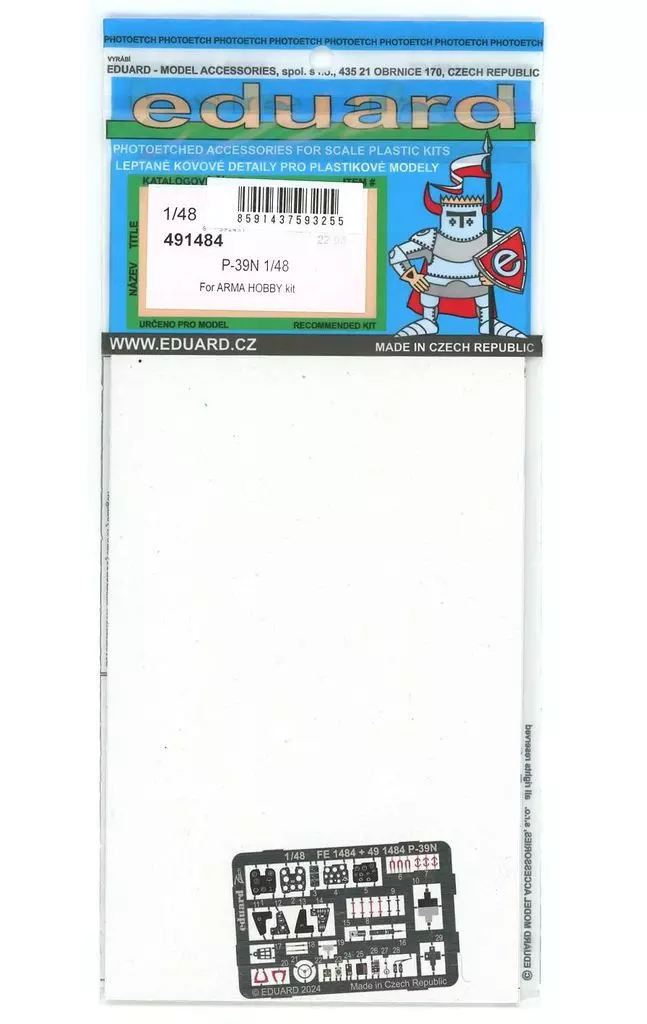 1/48 Scale Model Kit - Etching parts / P-39 Airacobra