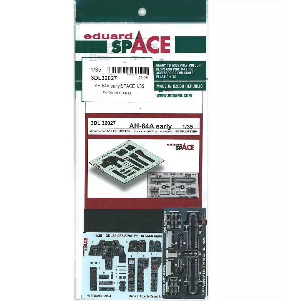1/35 Scale Model Kit - Attack helicopter / AH-64 Apache