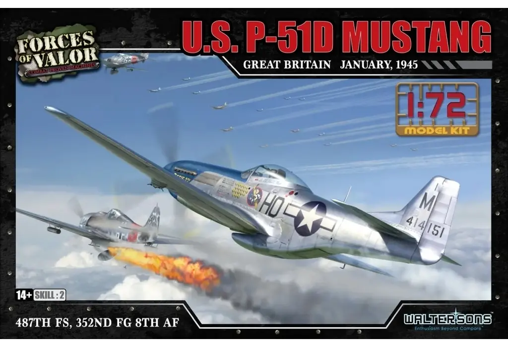 1/72 Scale Model Kit - Fighter aircraft model kits / North American P-51 Mustang