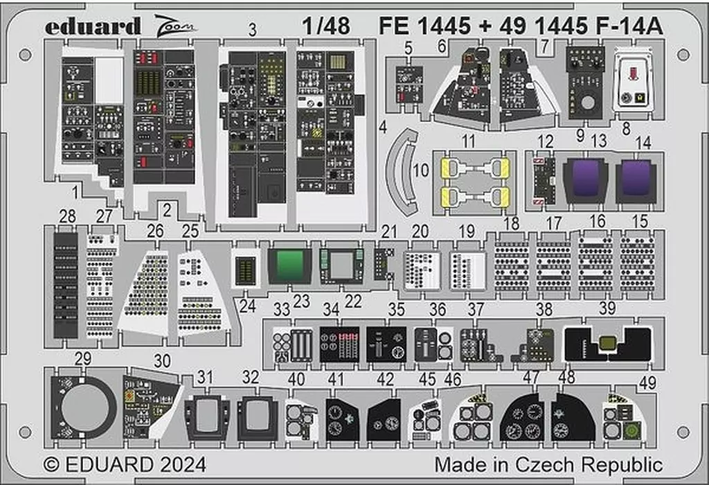 1/48 Scale Model Kit - Etching parts / F-14