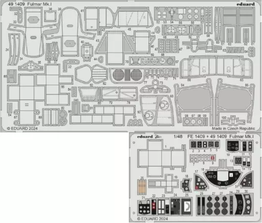 1/48 Scale Model Kit - Etching parts / Fairey Fulmar