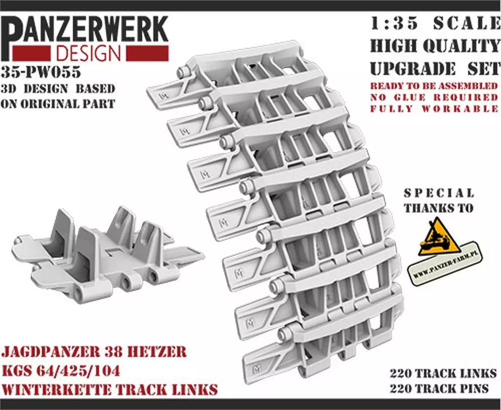 1/35 Scale Model Kit - Grade Up Parts / Hetzer