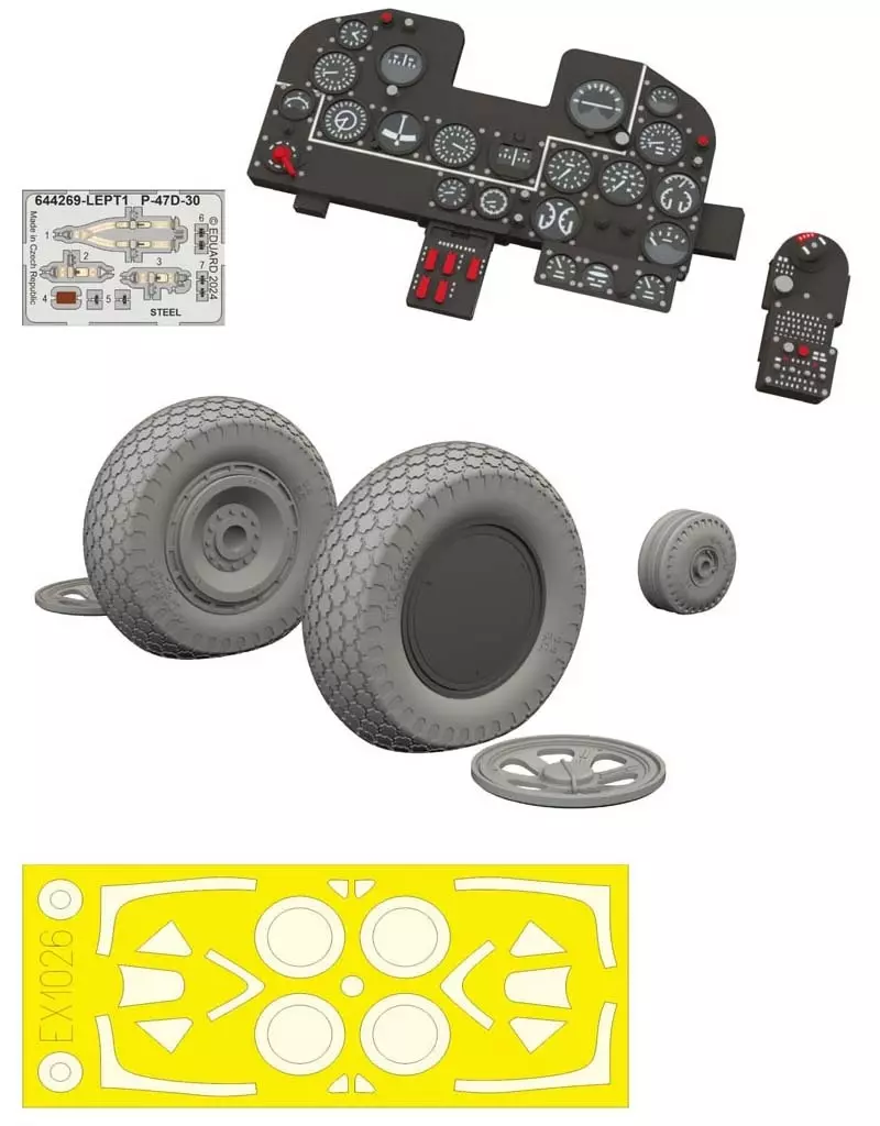 1/48 Scale Model Kit - Grade Up Parts / P-47 Thunderbolt