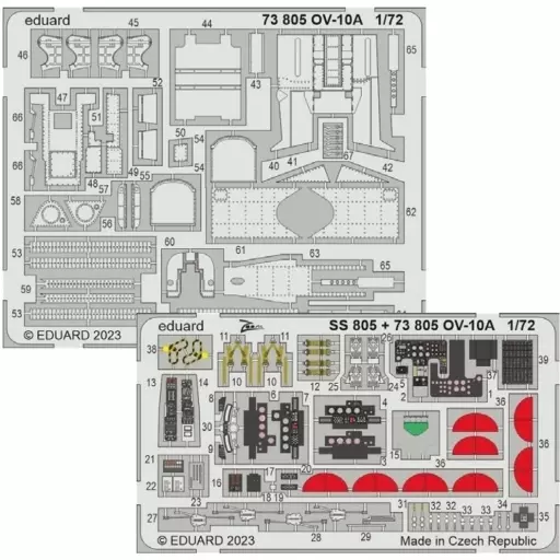 1/72 Scale Model Kit - Etching parts / North American Rockwell OV-10 Bronco