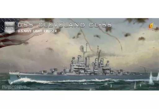 1/700 Scale Model Kit - Light cruiser / USS Cleveland