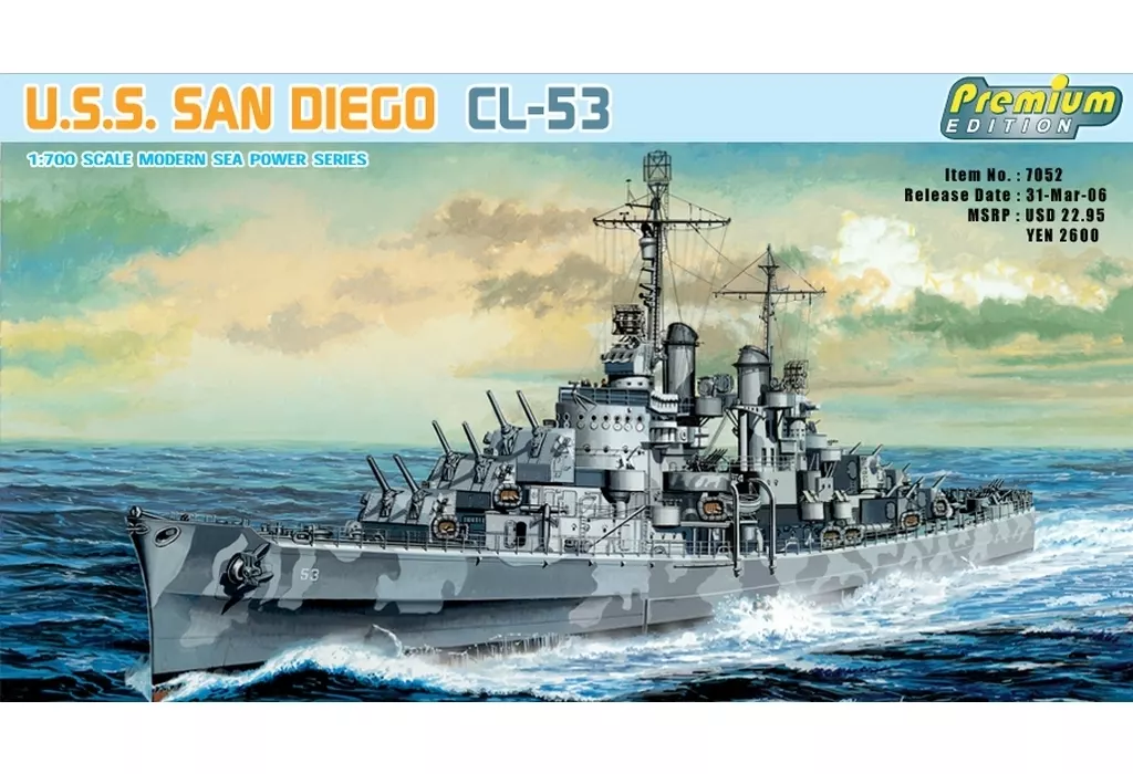 1/700 Scale Model Kit - Light cruiser / USS San Diego