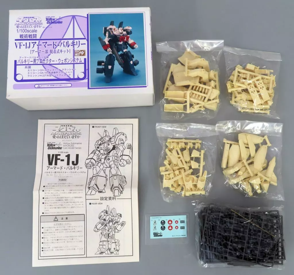 1/100 Scale Model Kit - Super Dimension Fortress Macross / VF-1J Armored Valkyrie