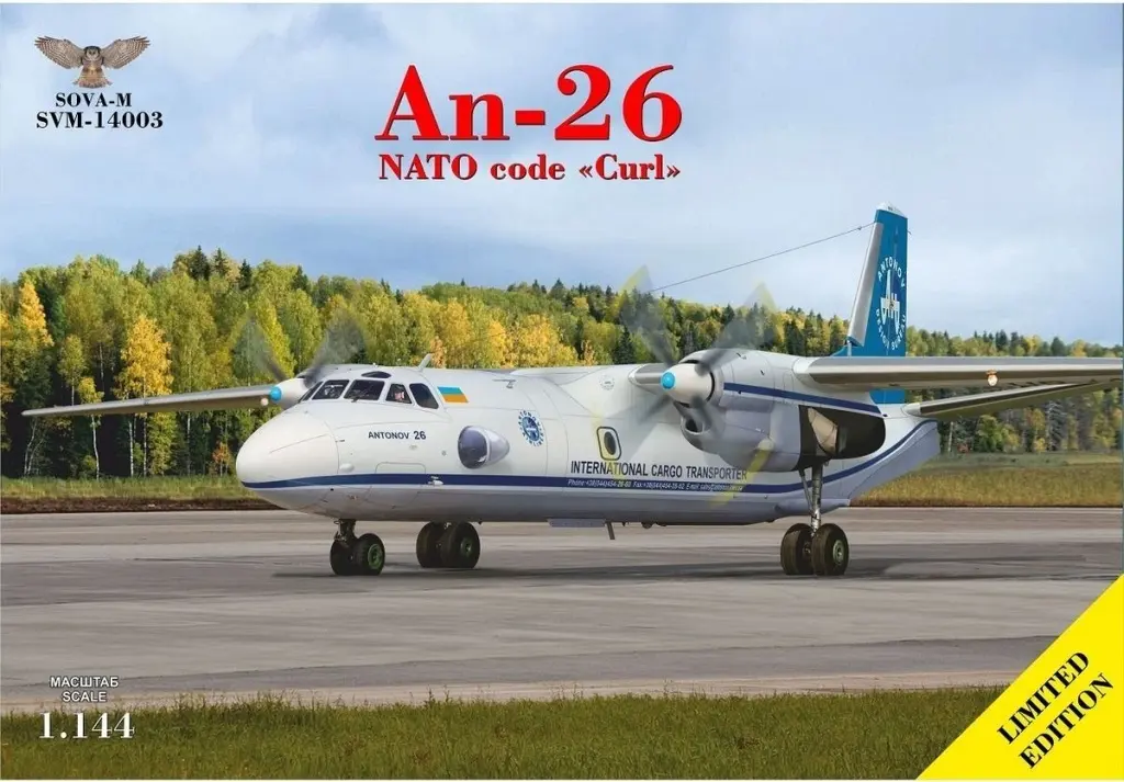 1/144 Scale Model Kit - Military transport aircraft / Antonov An-26