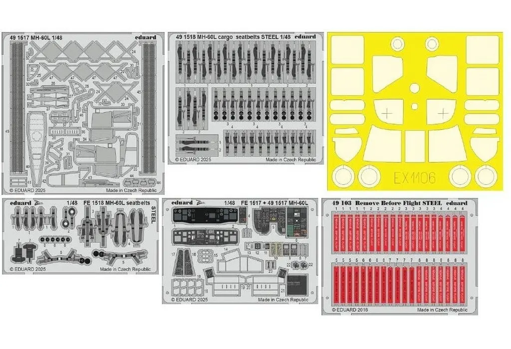 1/48 Scale Model Kit - Detail-Up Parts / MH-60L Black Hawk
