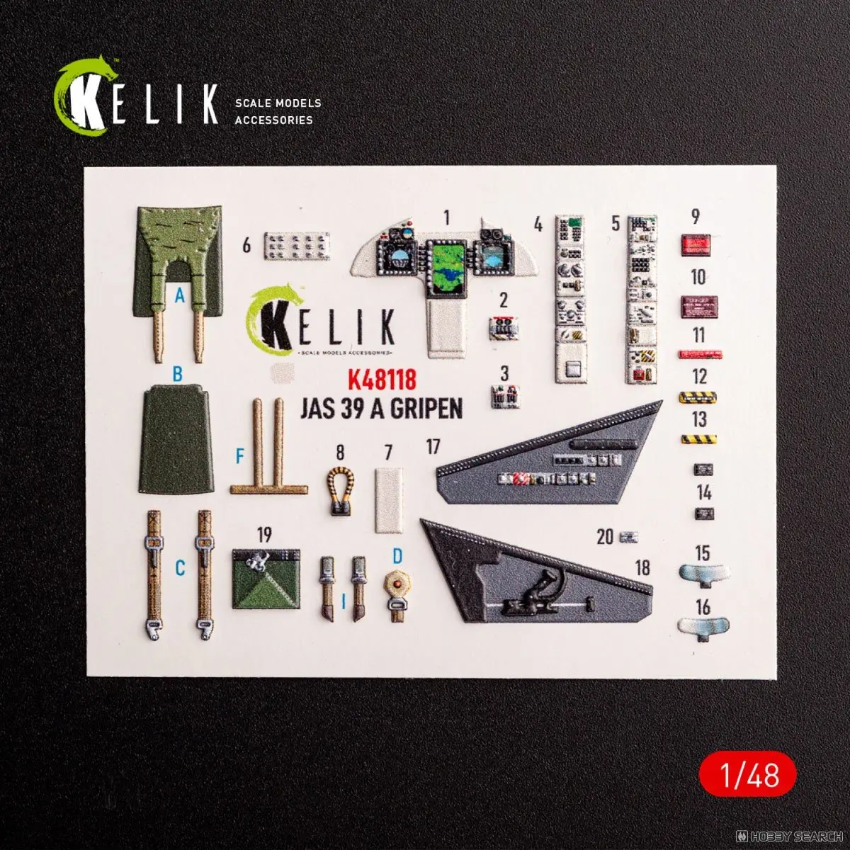 1/48 Scale Model Kit - Detail-Up Parts / Saab JAS 39 Gripen