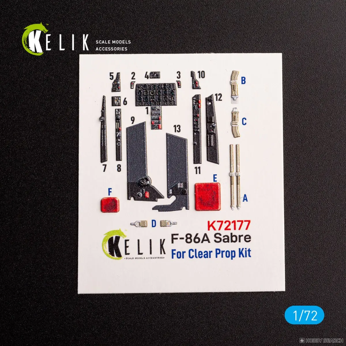 1/72 Scale Model Kit - Detail-Up Parts / North American F-86 Sabre