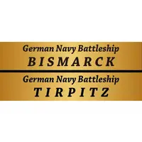 1/700 Scale Model Kit - Battlecruiser Model kits / German battleship Tirpitz & German battleship Bismarck