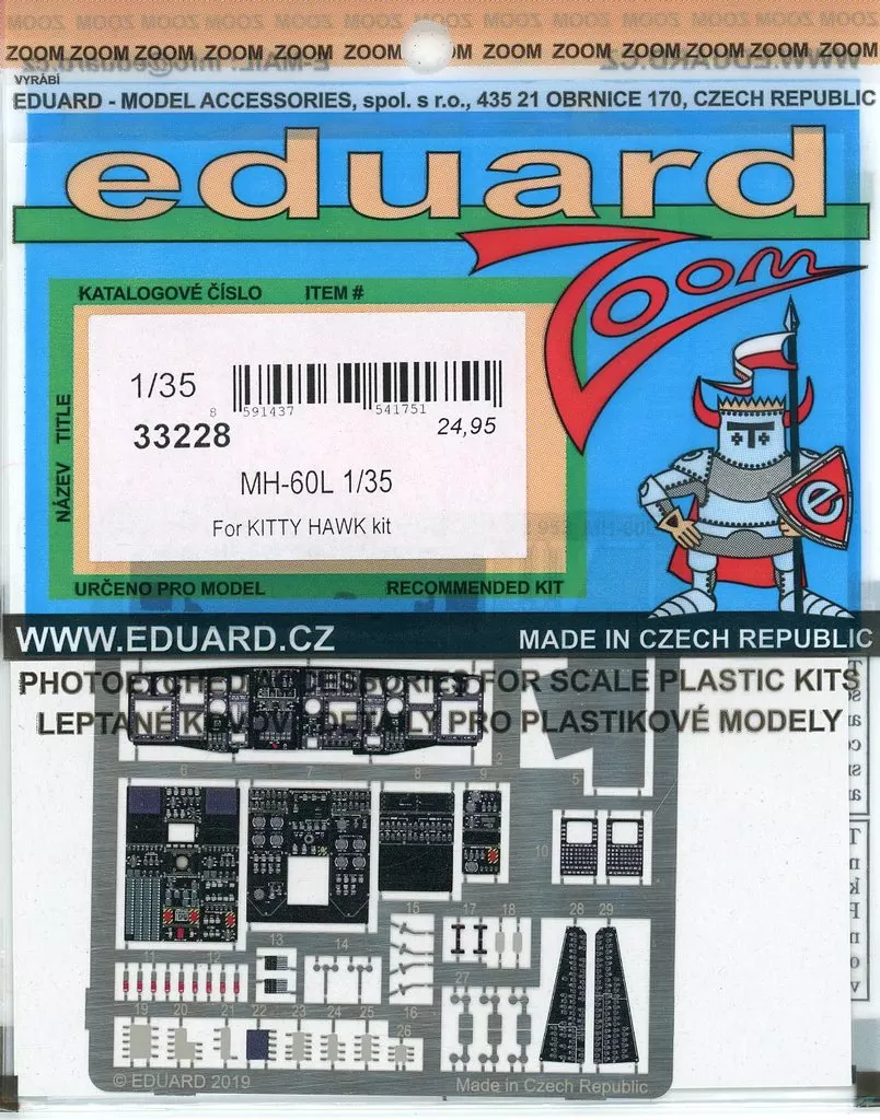 1/35 Scale Model Kit - Etching parts / MH-60L Black Hawk