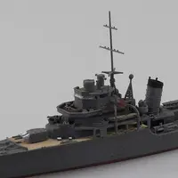 1/700 JAPANESE NAVY LIGHT CRUISER KATORI Model Kit