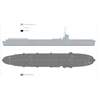 1/700 Scale Model Kit - Aircraft carrier