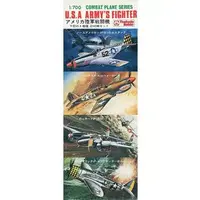 1/700 Scale Model Kit - Fighter aircraft model kits / P-47 Thunderbolt & Curtiss P-40 Warhawk