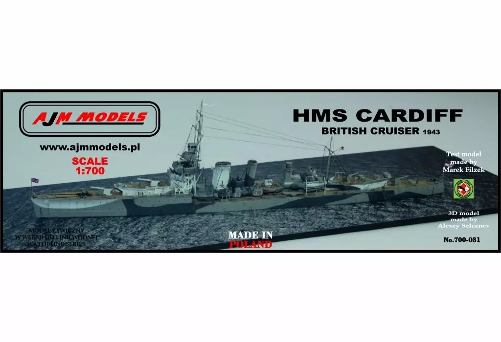 1/700 Scale Model Kit - Light cruiser