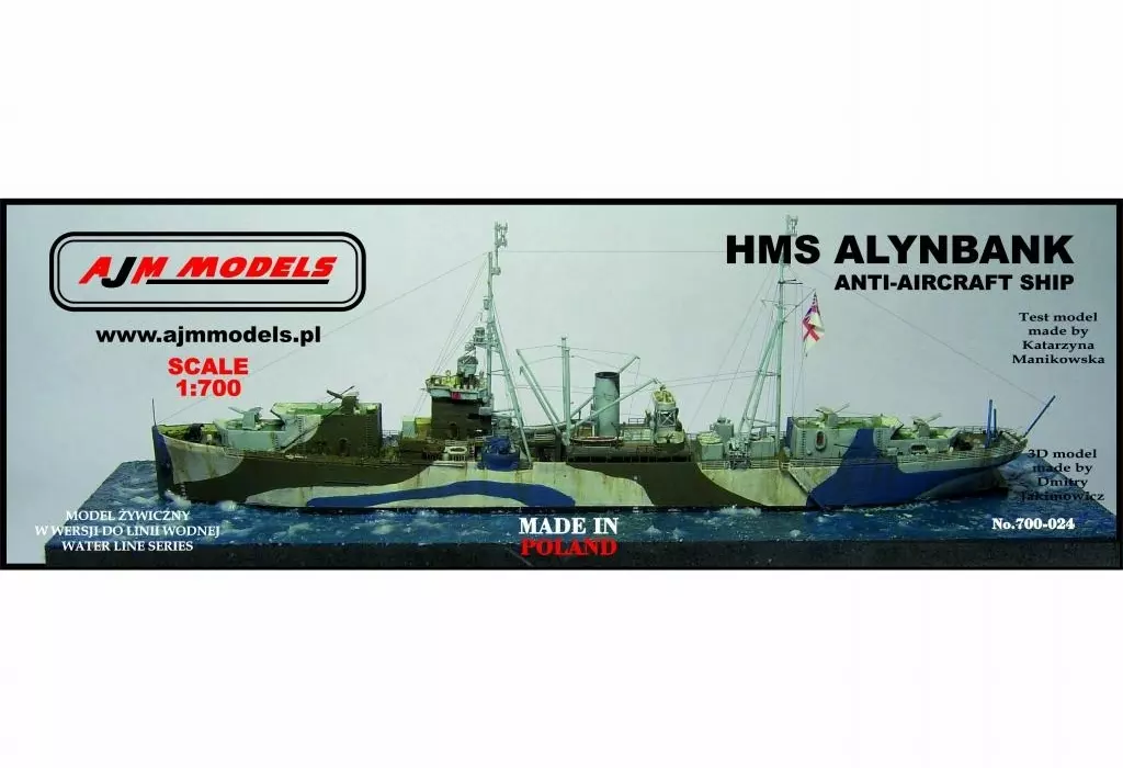 1/700 Scale Model Kit - Warship plastic model kit