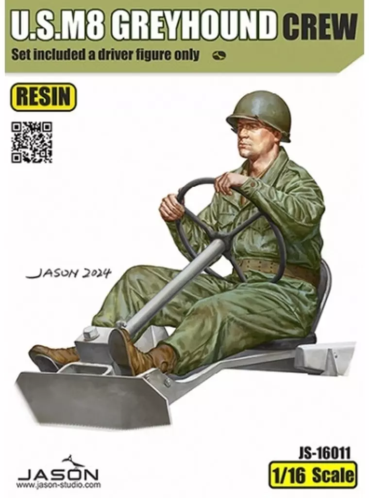 1/16 Scale Model Kit - People/Animals / M8 Greyhound