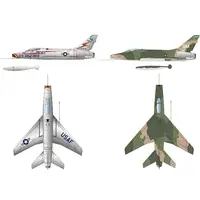 1/144 Scale Model Kit - Fighter aircraft model kits / North American F-100 Super Sabre