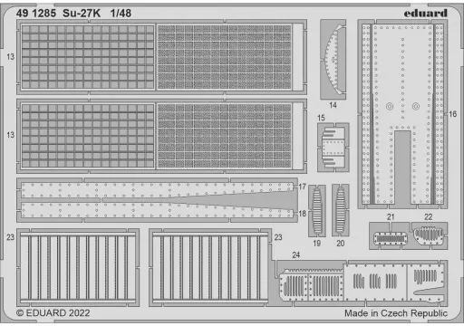1/48 Scale Model Kit - Etching parts / Sukhoi Su-27