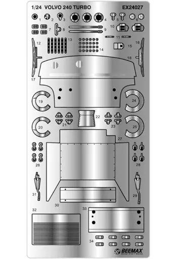 1/24 Scale Model Kit - Detail-Up Parts