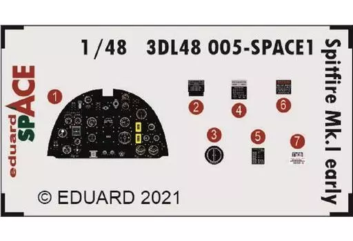 1/48 Scale Model Kit - Grade Up Parts / Supermarine Spitfire